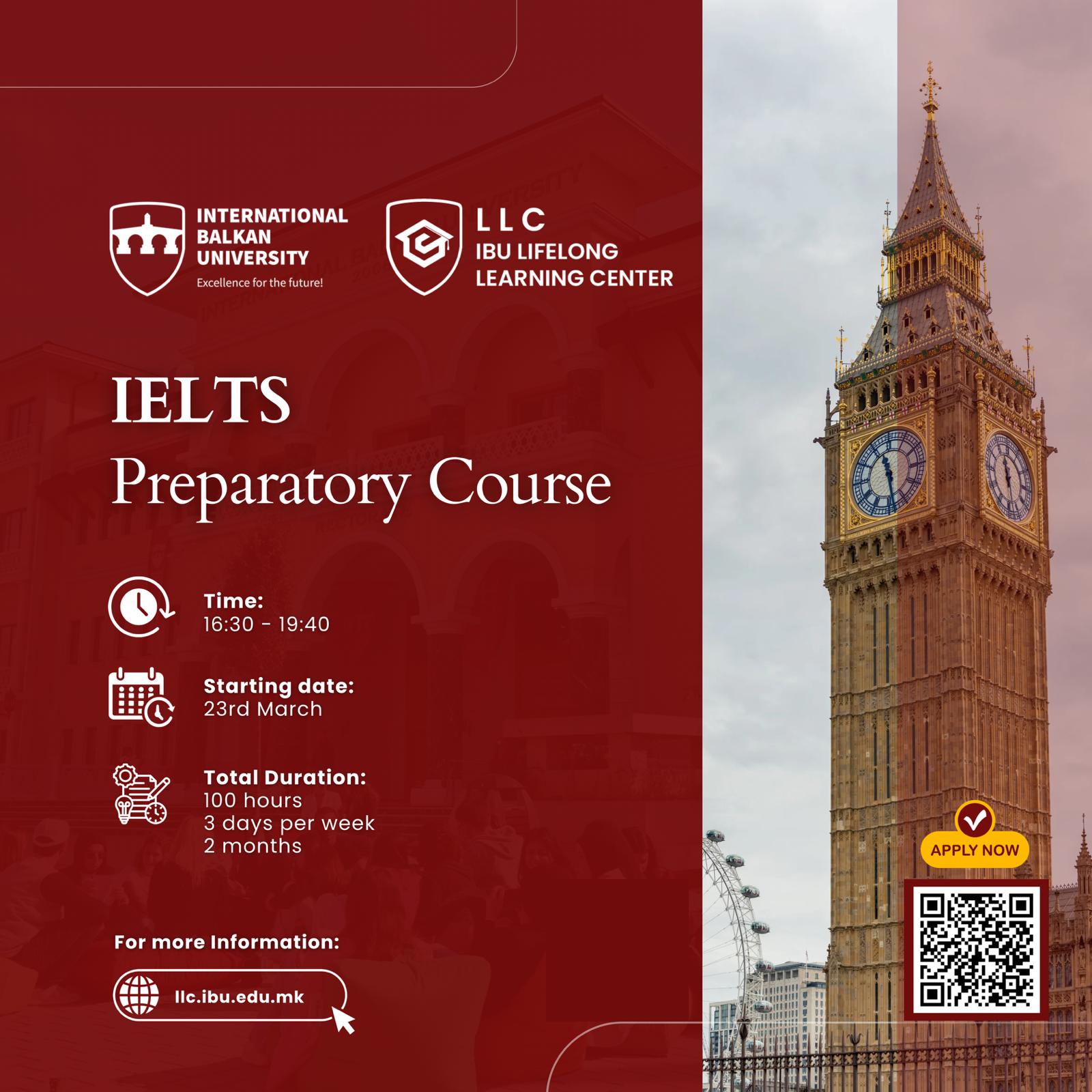 Announcement: IELTS Preparatory Course